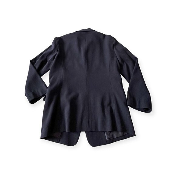 Vintage 1996 A/W Collection Y's Yohji Yamamoto Navy Wool Jacket, Women's, Size M - Picture 4 of 14